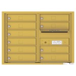 10 Tenant Doors with Outgoing Mail Compartment - 4C Wall Mount 6-High Mailboxes USPS Approved - 4C06D-10                                                                  