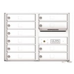 10 Tenant Doors with Outgoing Mail Compartment - 4C Wall Mount 6-High Mailboxes USPS Approved - 4C06D-10                                                                  