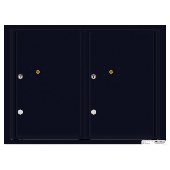 2 Parcel Doors Unit - 4C Wall Mount 6-High - 4C06D-2P