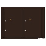 2 Parcel Doors Unit - 4C Wall Mount 6-High - 4C06D-2P