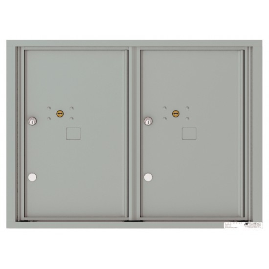 2 Parcel Doors Unit - 4C Wall Mount 6-High - 4C06D-2P