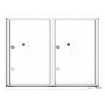 2 Parcel Doors Unit - 4C Wall Mount 6-High - 4C06D-2P