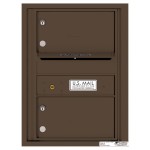 2 Oversized Tenant Doors with Outgoing Mail Compartment - 4C Wall Mount 6-High Mailboxes - H4C06S-02