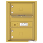 2 Oversized Tenant Doors with Outgoing Mail Compartment - 4C Wall Mount 6-High Mailboxes - H4C06S-02