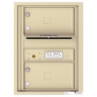 2 Oversized Tenant Doors with Outgoing Mail Compartment - 4C Wall Mount 6-High Mailboxes - H4C06S-02