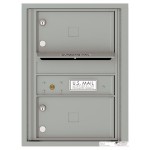 2 Oversized Tenant Doors with Outgoing Mail Compartment - 4C Wall Mount 6-High Mailboxes - H4C06S-02