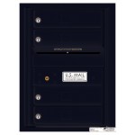 4 Tenant Doors with Outgoing Mail Compartment - 4C Wall Mount 6-High Mailboxes - 4C06S-04