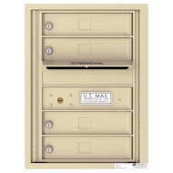 4 Tenant Doors with Outgoing Mail Compartment - 4C Wall Mount 6-High Mailboxes - 4C06S-04