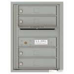 4 Tenant Doors with Outgoing Mail Compartment - 4C Wall Mount 6-High Mailboxes - 4C06S-04