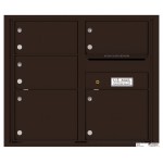 5 Oversized Tenant Doors with Outgoing Mail Compartment - 4C Wall Mount 7-High Mailboxes - 4C07D-05