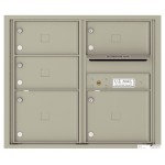 5 Oversized Tenant Doors with Outgoing Mail Compartment - 4C Wall Mount 7-High Mailboxes - 4C07D-05