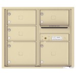 5 Oversized Tenant Doors with Outgoing Mail Compartment - 4C Wall Mount 7-High Mailboxes - 4C07D-05