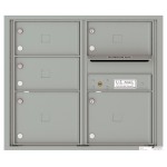 5 Oversized Tenant Doors with Outgoing Mail Compartment - 4C Wall Mount 7-High Mailboxes - 4C07D-05