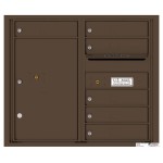 6 Tenant Doors with 1 Parcel Locker and Outgoing Mail Compartment - 4C Wall Mount 7-High Mailboxes - 4C07D-06