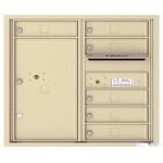 6 Tenant Doors with 1 Parcel Locker and Outgoing Mail Compartment - 4C Wall Mount 7-High Mailboxes - 4C07D-06