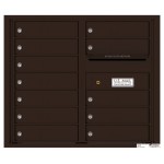 12 Tenant Doors with Outgoing Mail Compartment - 4C Wall Mount 7-High Mailboxes - 4C07D-12