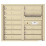 12 Tenant Doors with Outgoing Mail Compartment - 4C Wall Mount 7-High Mailboxes - 4C07D-12