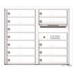 12 Tenant Doors with Outgoing Mail Compartment - 4C Wall Mount 7-High Mailboxes - 4C07D-12