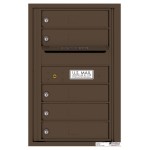 5 Tenant Doors with Outgoing Mail Compartment - 4C Wall Mount 7-High Mailboxes - 4C07S-05