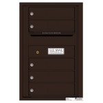 5 Tenant Doors with Outgoing Mail Compartment - 4C Wall Mount 7-High Mailboxes - 4C07S-05