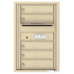 5 Tenant Doors with Outgoing Mail Compartment - 4C Wall Mount 7-High Mailboxes - 4C07S-05