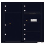 4 Oversized Tenant Doors with 1 Parcel Locker and Outgoing Mail Compartment - 4C Wall Mount 8-High Mailboxes - 4C08D-04