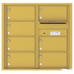 7 Oversized Tenant Doors with Outgoing Mail Compartment - 4C Wall Mount 8-High Mailboxes - 4C08D-07