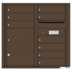 9 Tenant Doors with 1 Parcel Locker and Outgoing Mail Compartment - 4C Wall Mount 8-High Mailboxes - 4C08D-09