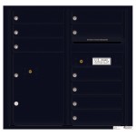 9 Tenant Doors with 1 Parcel Locker and Outgoing Mail Compartment - 4C Wall Mount 8-High Mailboxes - 4C08D-09