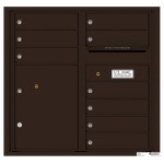 9 Tenant Doors with 1 Parcel Locker and Outgoing Mail Compartment - 4C Wall Mount 8-High Mailboxes - 4C08D-09