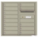 13 Tenant Doors with Outgoing Mail Compartment - 4C Wall Mount 8-High Mailboxes - 4C08D-13