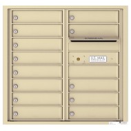 13 Tenant Doors with Outgoing Mail Compartment - 4C Wall Mount 8-High Mailboxes - 4C08D-13