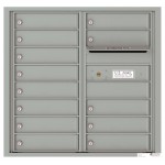 13 Tenant Doors with Outgoing Mail Compartment - 4C Wall Mount 8-High Mailboxes - 4C08D-13