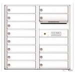 13 Tenant Doors with Outgoing Mail Compartment - 4C Wall Mount 8-High Mailboxes - 4C08D-13