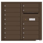 14 Tenant Doors with Outgoing Mail Compartment - 4C Wall Mount 8-High Mailboxes - 4C08D-14