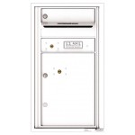 1 Tenant Doors with 1 Parcel Locker and Outgoing Mail Compartment - 4C Wall Mount 8-High Mailboxes - 4C08S-01