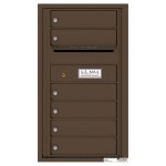 6 Tenant Doors with Outgoing Mail Compartment - 4C Wall Mount 8-High Mailboxes - 4C08S-06