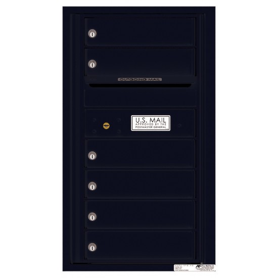 6 Tenant Doors with Outgoing Mail Compartment - 4C Wall Mount 8-High Mailboxes - 4C08S-06