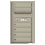 6 Tenant Doors with Outgoing Mail Compartment - 4C Wall Mount 8-High Mailboxes - 4C08S-06