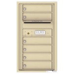 6 Tenant Doors with Outgoing Mail Compartment - 4C Wall Mount 8-High Mailboxes - 4C08S-06