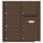 6 Tenant Doors with Outgoing Mail Compartment - 4C Wall Mount 9-High Mailboxes - 4C09D-06