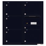 6 Tenant Doors with Outgoing Mail Compartment - 4C Wall Mount 9-High Mailboxes - 4C09D-06