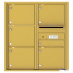 6 Tenant Doors with Outgoing Mail Compartment - 4C Wall Mount 9-High Mailboxes - 4C09D-06