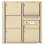 6 Tenant Doors with Outgoing Mail Compartment - 4C Wall Mount 9-High Mailboxes - 4C09D-06