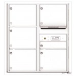 6 Tenant Doors with Outgoing Mail Compartment - 4C Wall Mount 9-High Mailboxes - 4C09D-06