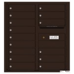 15 Tenant Doors with Outgoing Mail Compartment - 4C Wall Mount 9-High Mailboxes - 4C09D-15