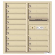 15 Tenant Doors with Outgoing Mail Compartment - 4C Wall Mount 9-High Mailboxes - 4C09D-15