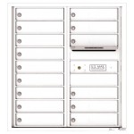 15 Tenant Doors with Outgoing Mail Compartment - 4C Wall Mount 9-High Mailboxes - 4C09D-15