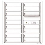 16 Tenant Doors with Outgoing Mail Compartment - 4C Wall Mount 9-High Mailboxes - 4C09D-16