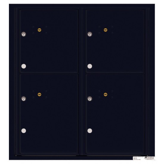 4 Parcel Doors Unit - 4C Wall Mount 9-High - 4C09D-4P